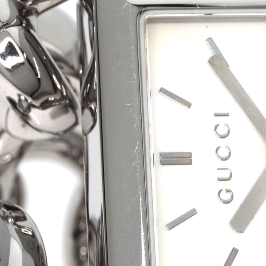 GUCCI Watches Quartz 116.3 Stainless Steel , Stainless Steel Silver Signoria White shell dial Women Used Authentic