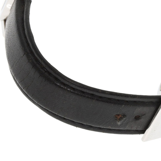 GUCCI Watches Quartz 5200L.1 Stainless Steel, Leather Silver Round face black dial Women Used Authentic