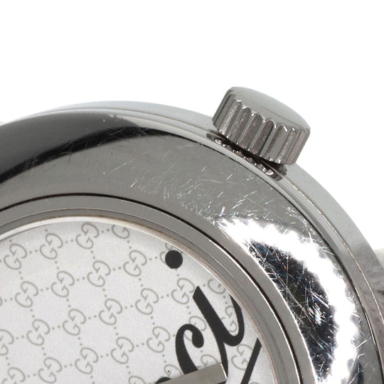 GUCCI Watches Quartz 105 Stainless Steel , Stainless Steel Silver Round face white dial Women Used Authentic