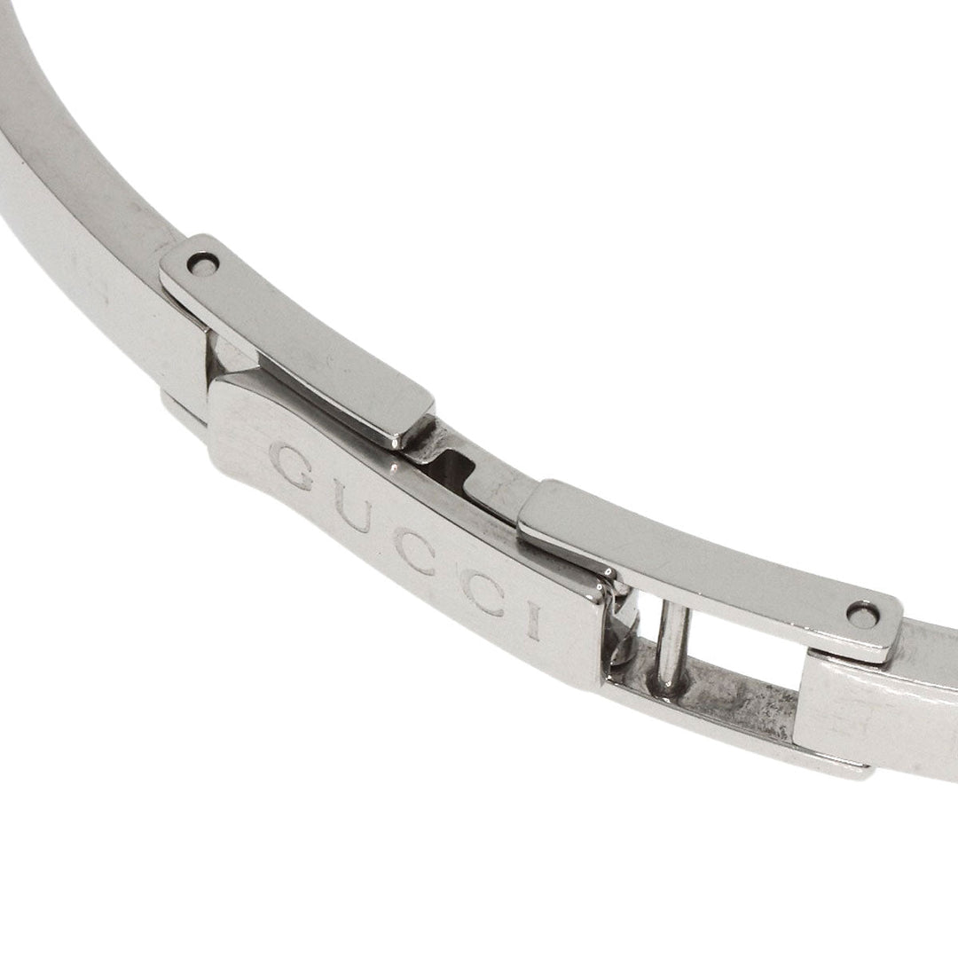 GUCCI Watches Quartz 105 Stainless Steel , Stainless Steel Silver Round face white dial Women Used Authentic