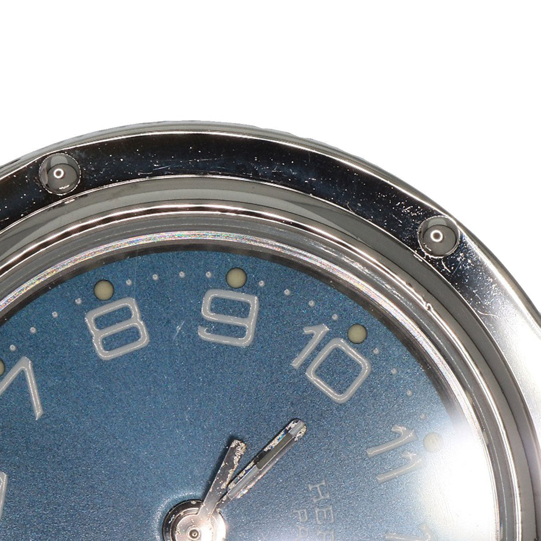 HERMES Watches Quartz CL4.210 Stainless Steel , Stainless Steel Silver Clipper blue dial Women Used Authentic