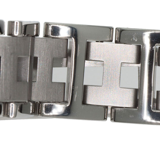HERMES Watches Quartz CL4.210 Stainless Steel , Stainless Steel Silver Clipper blue dial Women Used Authentic