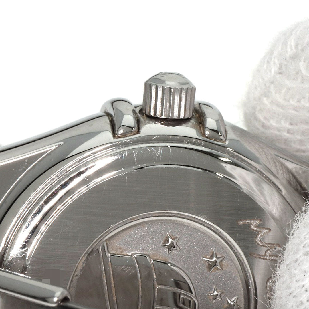 OMEGA Watches Quartz 1566.56 Stainless Steel , Stainless Steel Silver Constellation Mini 12P Diamond black dial Women Used Authentic
