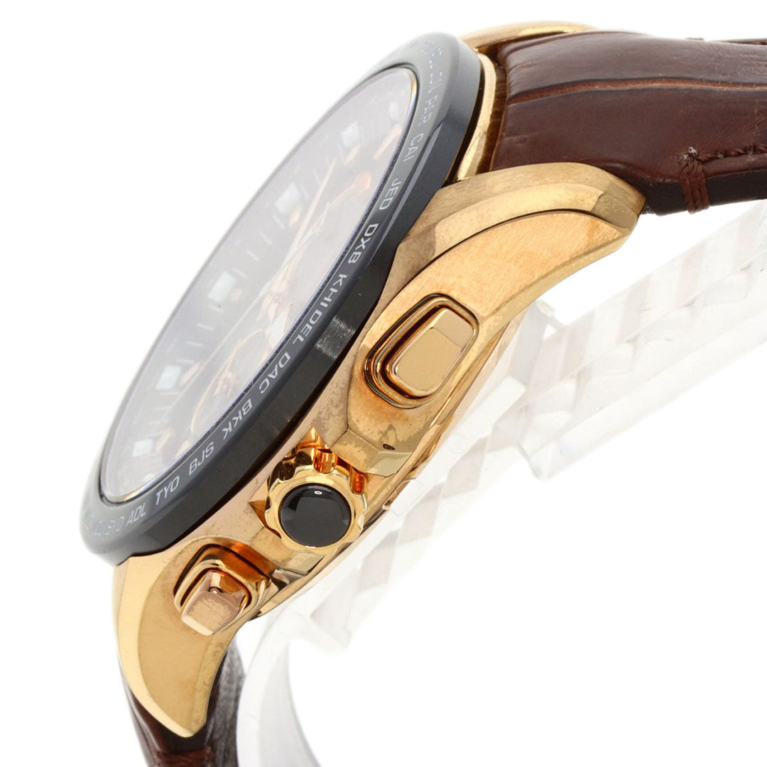 SEIKO Watches Solar Powered SBXB060 8X53-0AF0-2 Gold Plated, Leather gold Astron Novak Djokovic collaboration limited to 3000 pieces Brown dial mens Used Authentic