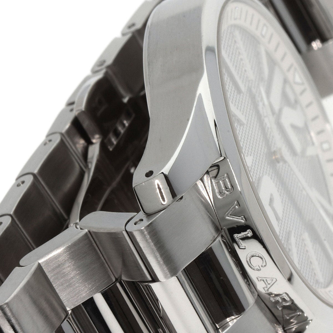 BVLGARI Watches Quartz ST42SS Stainless Steel , Stainless Steel Silver Solo tempo Silver dial mens Used Authentic