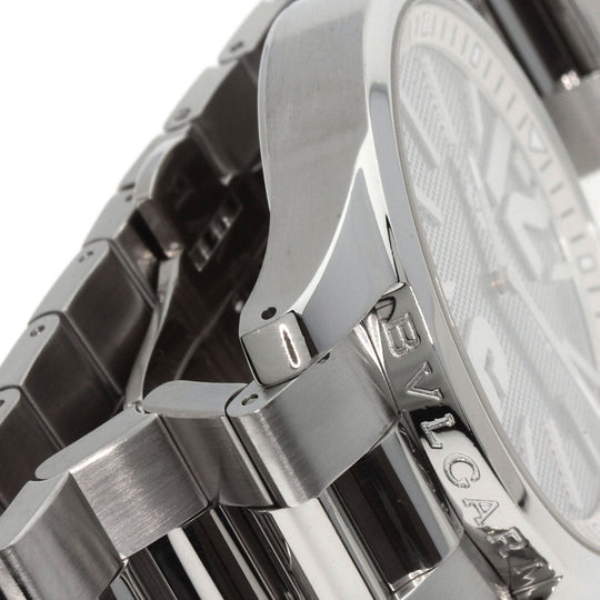 BVLGARI Watches Quartz ST42SS Stainless Steel , Stainless Steel Silver Solo tempo Silver dial mens Used Authentic