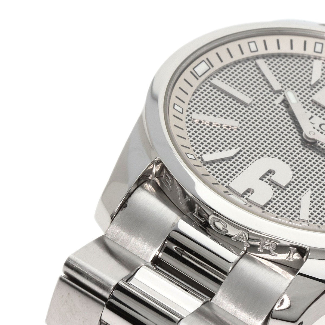 BVLGARI Watches Quartz ST42SS Stainless Steel , Stainless Steel Silver Solo tempo Silver dial mens Used Authentic