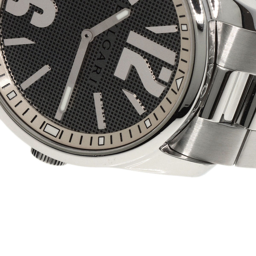 BVLGARI Watches Quartz ST42SS Stainless Steel , Stainless Steel Silver Solo tempo Silver dial mens Used Authentic
