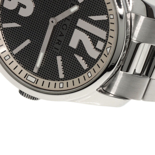 BVLGARI Watches Quartz ST42SS Stainless Steel , Stainless Steel Silver Solo tempo Silver dial mens Used Authentic