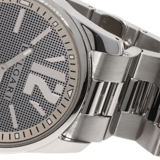 BVLGARI Watches Quartz ST42SS Stainless Steel , Stainless Steel Silver Solo tempo Silver dial mens Used Authentic