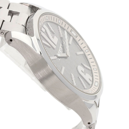 BVLGARI Watches Quartz ST42SS Stainless Steel , Stainless Steel Silver Solo tempo Silver dial mens Used Authentic