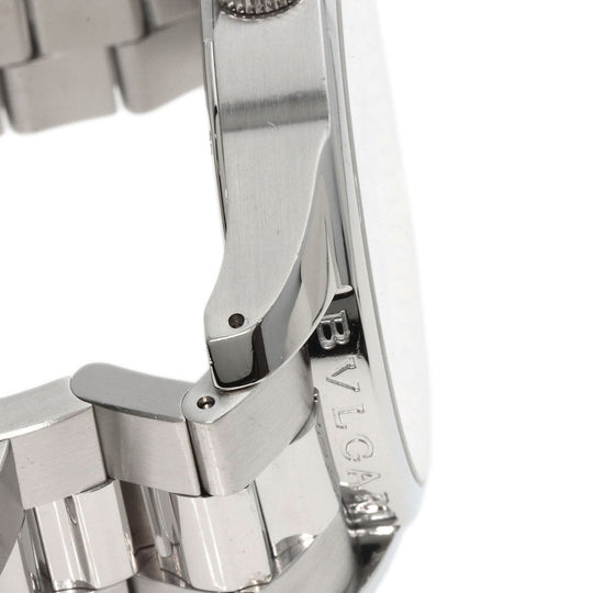 BVLGARI Watches Quartz ST42SS Stainless Steel , Stainless Steel Silver Solo tempo Silver dial mens Used Authentic