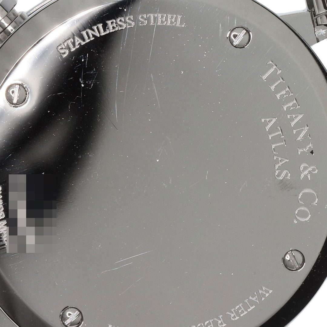 TIFFANY&Co. Watches Quartz Z1301.32.11A10A71A Stainless Steel, Leather Silver Atlas chronograph black dial mens Used Authentic