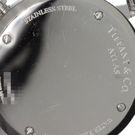 TIFFANY&Co. Watches Quartz Z1301.32.11A10A71A Stainless Steel, Leather Silver Atlas chronograph black dial mens Used Authentic