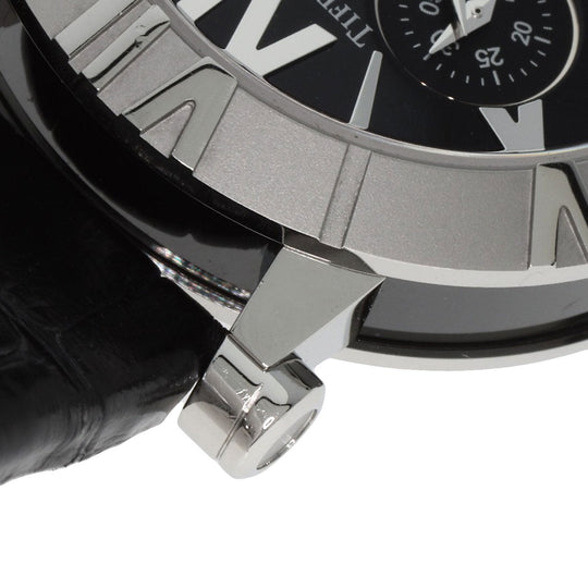 TIFFANY&Co. Watches Quartz Z1301.32.11A10A71A Stainless Steel, Leather Silver Atlas chronograph black dial mens Used Authentic