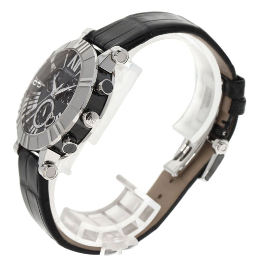 TIFFANY&Co. Watches Quartz Z1301.32.11A10A71A Stainless Steel, Leather Silver Atlas chronograph black dial mens Used Authentic