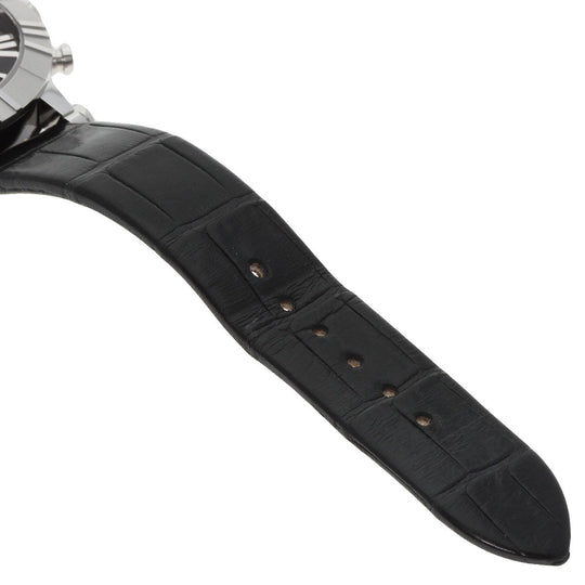 TIFFANY&Co. Watches Quartz Z1301.32.11A10A71A Stainless Steel, Leather Silver Atlas chronograph black dial mens Used Authentic