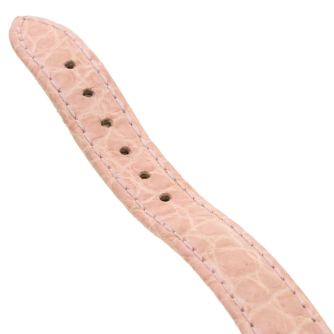 Chopard Watches Quartz 27/8245 Metal, Leather Silver Happy sports Pink shell dial Women Used Authentic