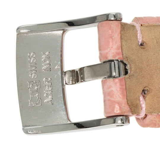 Chopard Watches Quartz 27/8245 Metal, Leather Silver Happy sports Pink shell dial Women Used Authentic