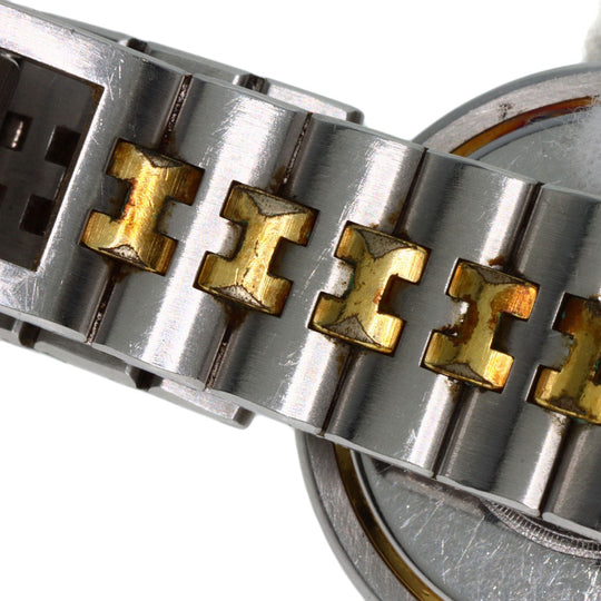 HERMES Watches Quartz Stainless Steel , SSxGP gold profile white dial mens Used Authentic