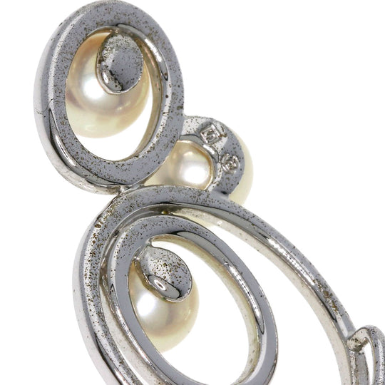 TASAKI Necklace SV Silver Akoya pearl Pearl Women Used Authentic