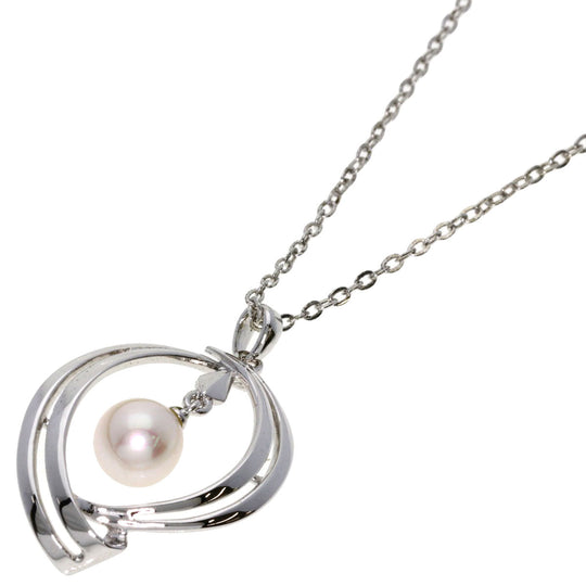MIKIMOTO Necklace SV Silver Akoya pearl Pearl Women Used Authentic