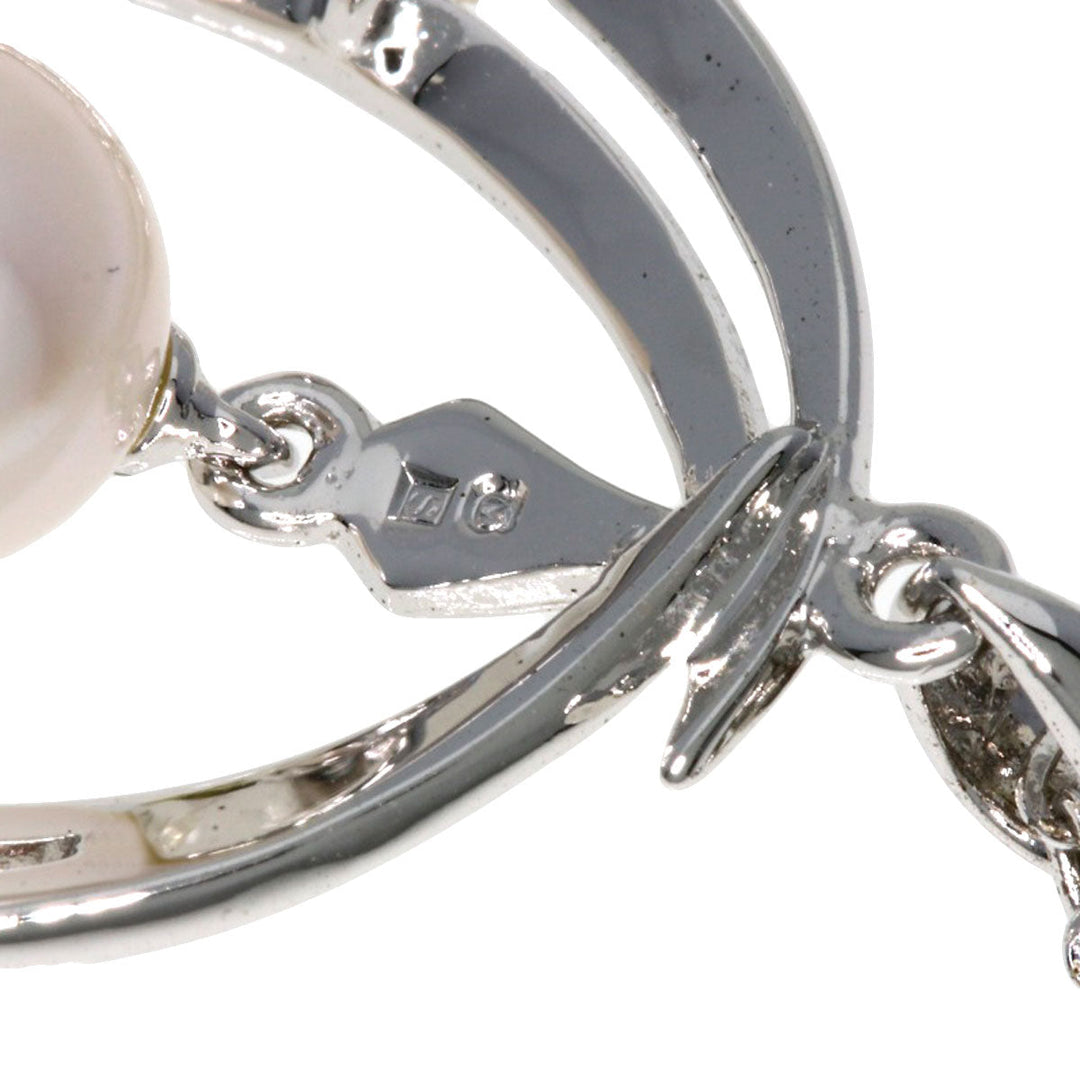 MIKIMOTO Necklace SV Silver Akoya pearl Pearl Women Used Authentic