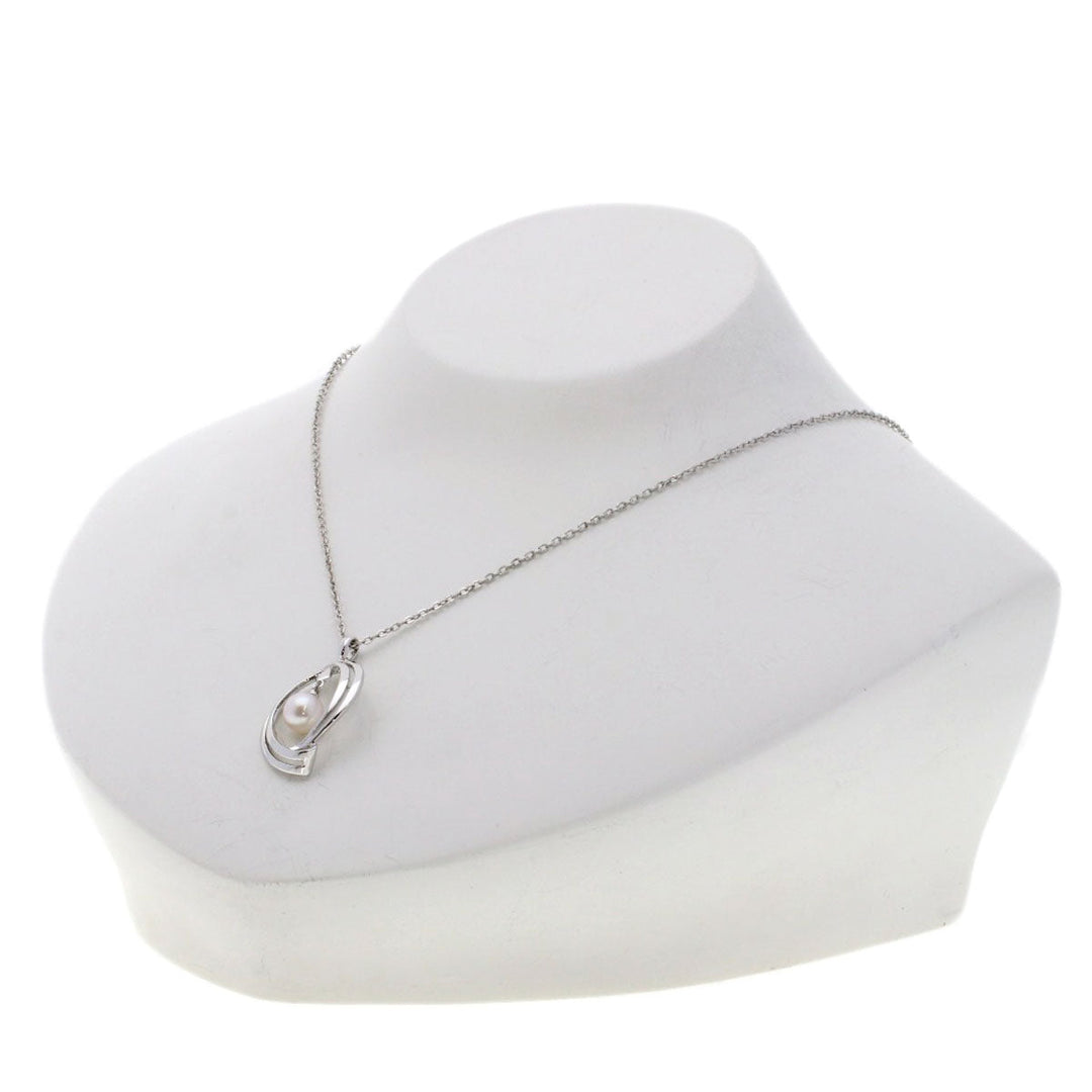 MIKIMOTO Necklace SV Silver Akoya pearl Pearl Women Used Authentic