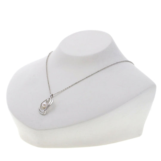MIKIMOTO Necklace SV Silver Akoya pearl Pearl Women Used Authentic