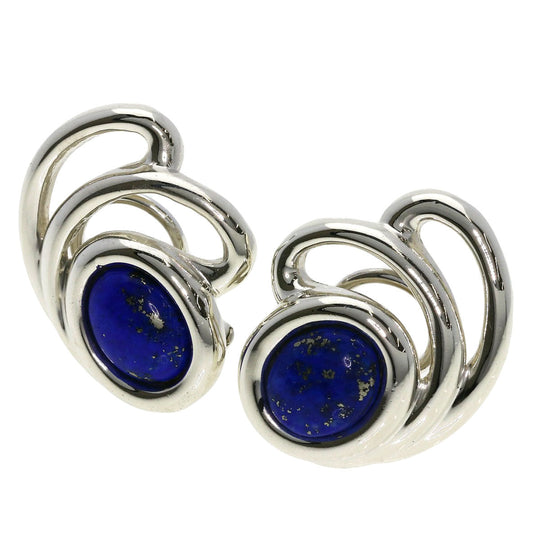 TIFFANY&Co. Earring SV Silver lapis lazuli Women Used Authentic