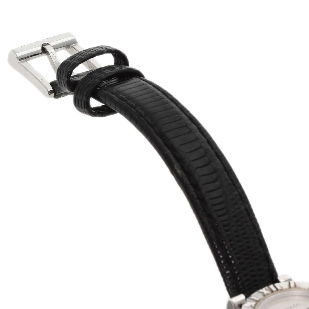 TIFFANY&Co. Watches Quartz Silver, leather Silver Atlas Silver dial Women Used Authentic