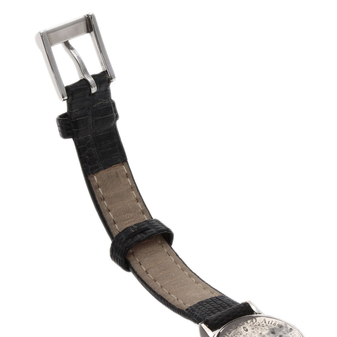 TIFFANY&Co. Watches Quartz Silver, leather Silver Atlas Silver dial Women Used Authentic