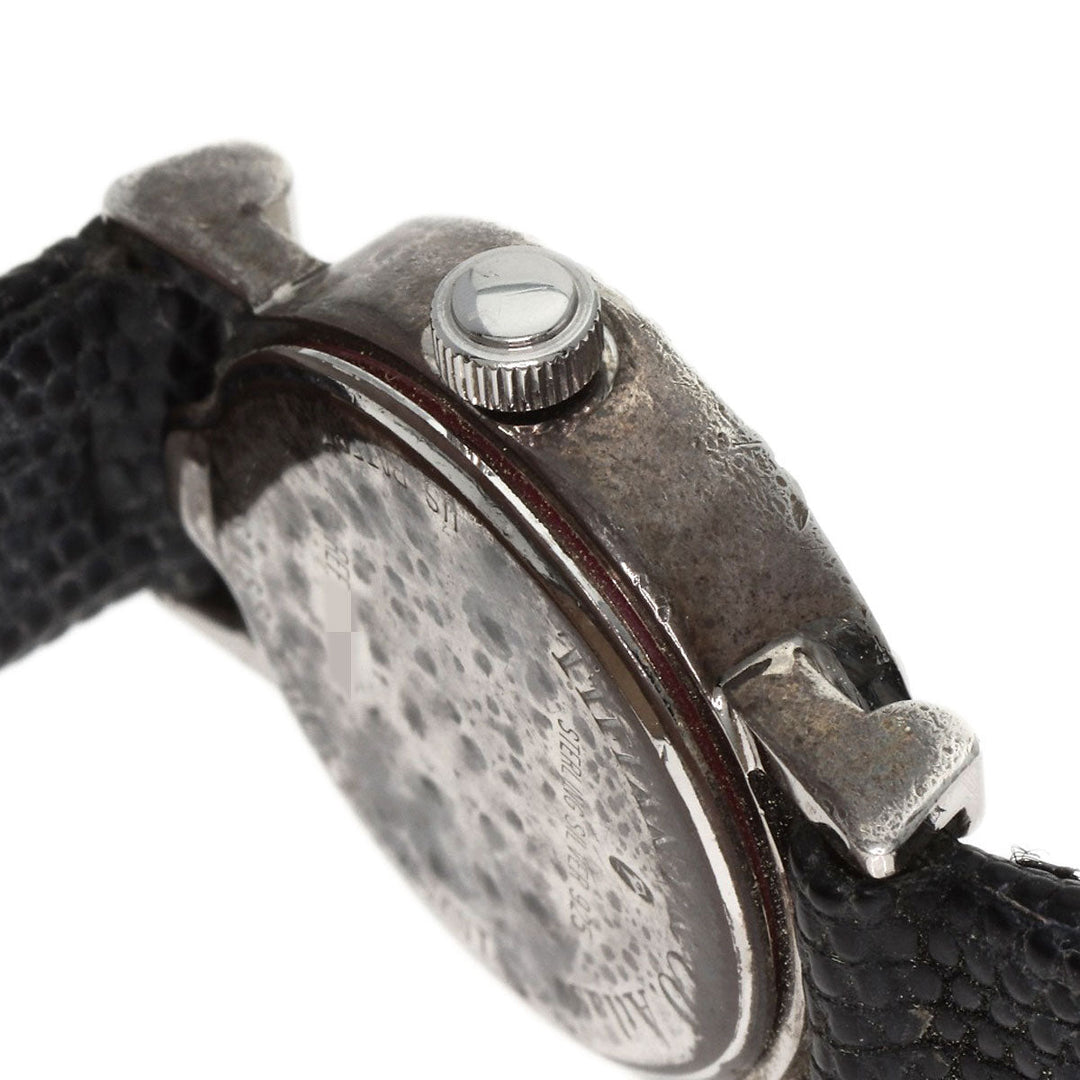TIFFANY&Co. Watches Quartz Silver, leather Silver Atlas Silver dial Women Used Authentic