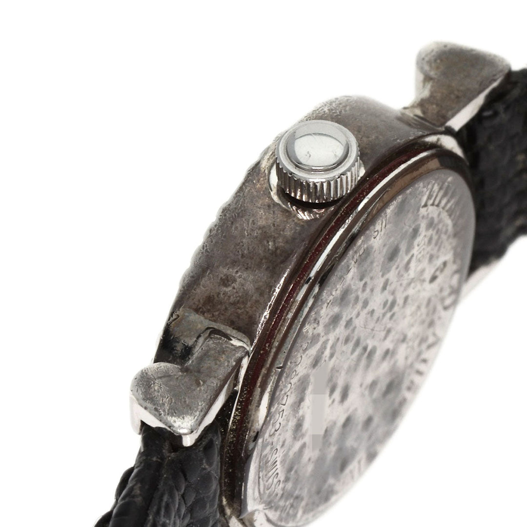 TIFFANY&Co. Watches Quartz Silver, leather Silver Atlas Silver dial Women Used Authentic