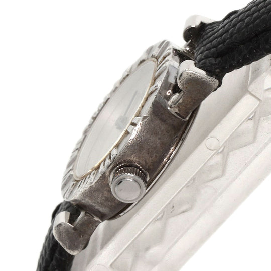TIFFANY&Co. Watches Quartz Silver, leather Silver Atlas Silver dial Women Used Authentic