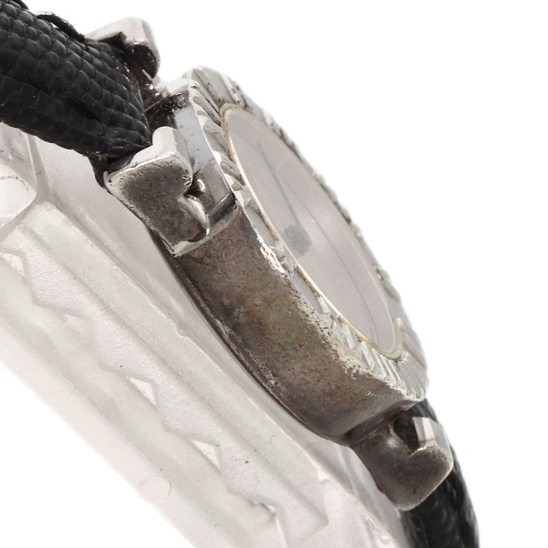 TIFFANY&Co. Watches Quartz Silver, leather Silver Atlas Silver dial Women Used Authentic