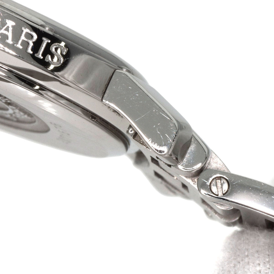 HERMES Watches Quartz CO1.510 Stainless Steel , Stainless Steel Silver Clipper oval black dial Women Used Authentic
