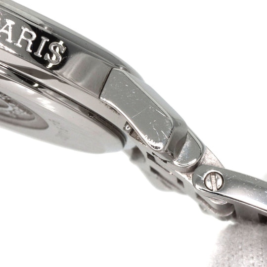 HERMES Watches Quartz CO1.510 Stainless Steel , Stainless Steel Silver Clipper oval black dial Women Used Authentic