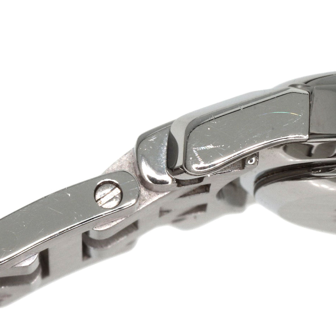 HERMES Watches Quartz CO1.510 Stainless Steel , Stainless Steel Silver Clipper oval black dial Women Used Authentic