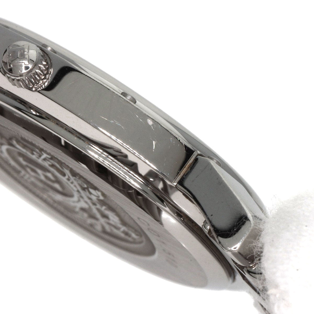 HERMES Watches Quartz CO1.510 Stainless Steel , Stainless Steel Silver Clipper oval black dial Women Used Authentic