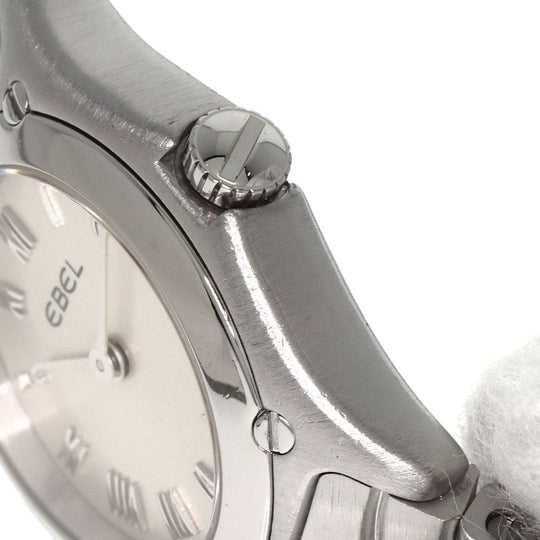 EBEL Watches Quartz Stainless Steel , Stainless Steel Silver Classic wave Silver dial Women Used Authentic