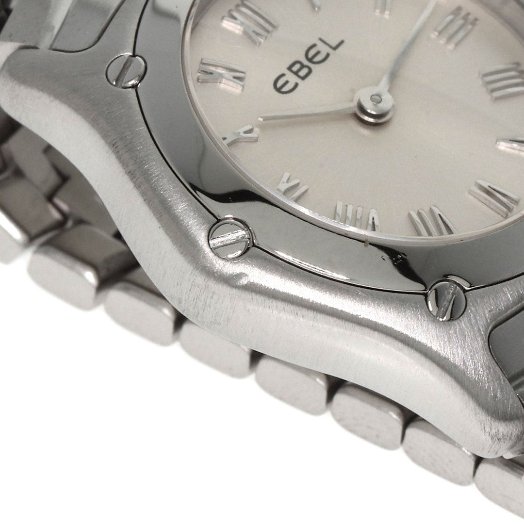 EBEL Watches Quartz Stainless Steel , Stainless Steel Silver Classic wave Silver dial Women Used Authentic