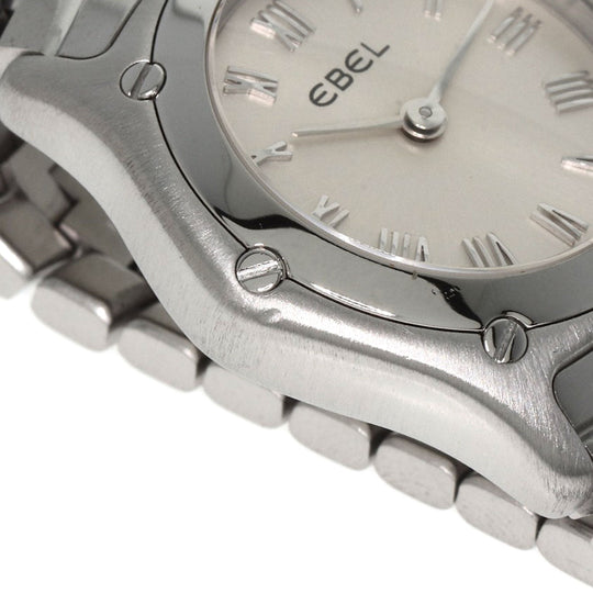 EBEL Watches Quartz Stainless Steel , Stainless Steel Silver Classic wave Silver dial Women Used Authentic