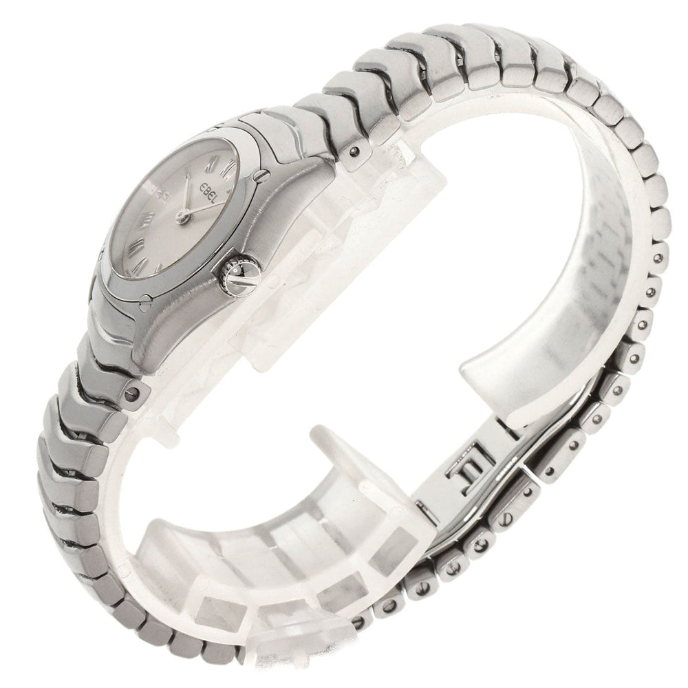 EBEL Watches Quartz Stainless Steel , Stainless Steel Silver Classic wave Silver dial Women Used Authentic