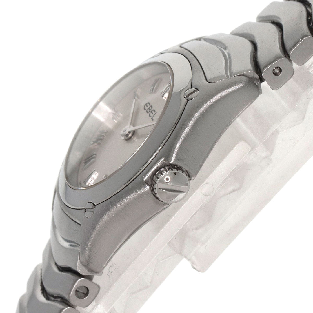 EBEL Watches Quartz Stainless Steel , Stainless Steel Silver Classic wave Silver dial Women Used Authentic