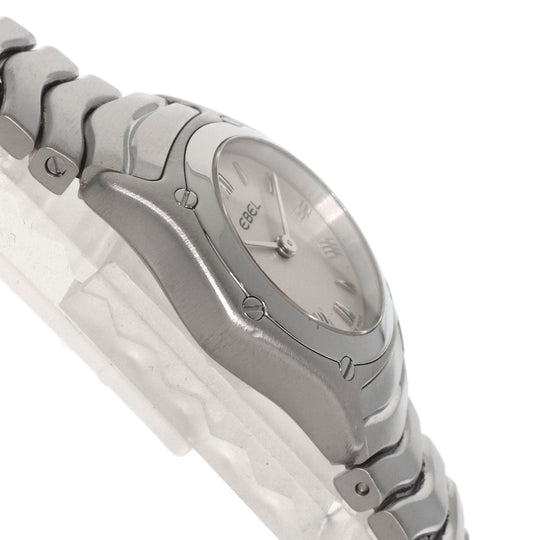 EBEL Watches Quartz Stainless Steel , Stainless Steel Silver Classic wave Silver dial Women Used Authentic