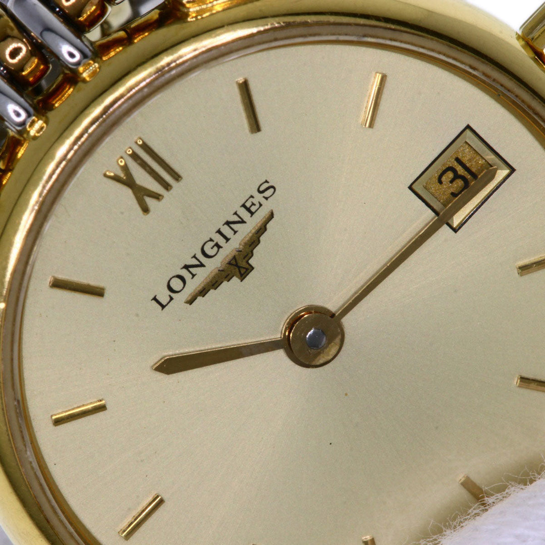 LONGINES Watches Quartz L5.132.3 Stainless Steel , SSxGP gold Grand classic gold dial Women Used Authentic