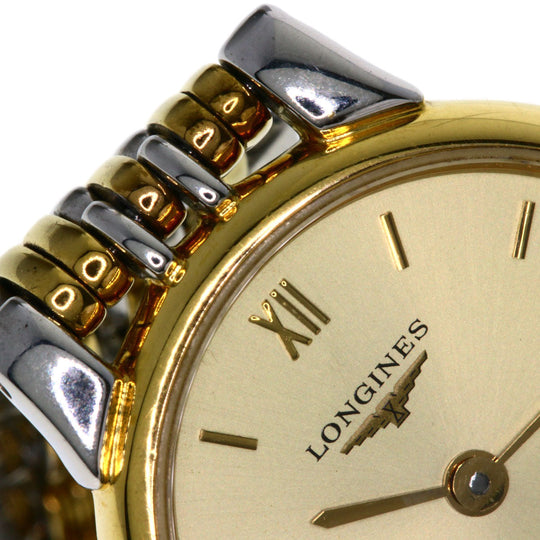 LONGINES Watches Quartz L5.132.3 Stainless Steel , SSxGP gold Grand classic gold dial Women Used Authentic