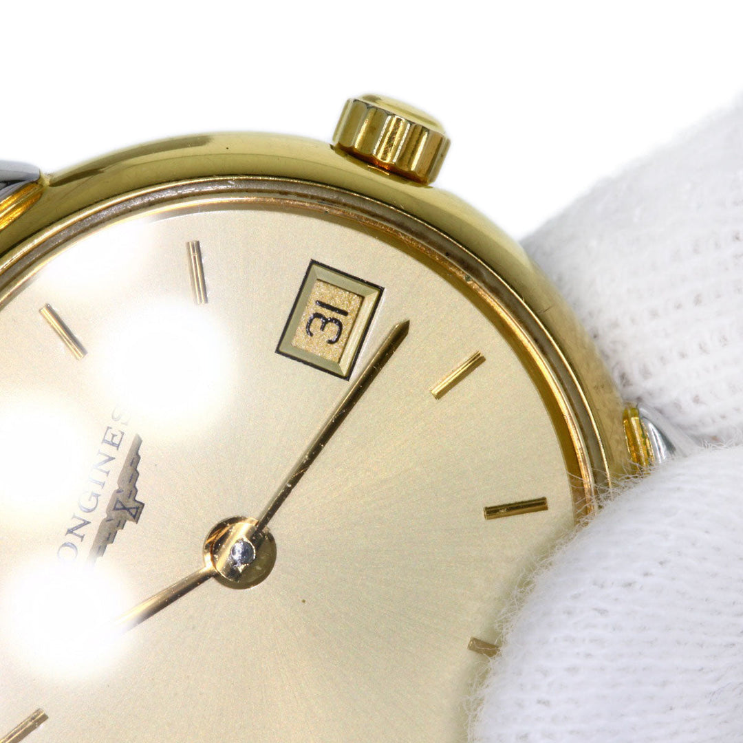 LONGINES Watches Quartz L5.132.3 Stainless Steel , SSxGP gold Grand classic gold dial Women Used Authentic