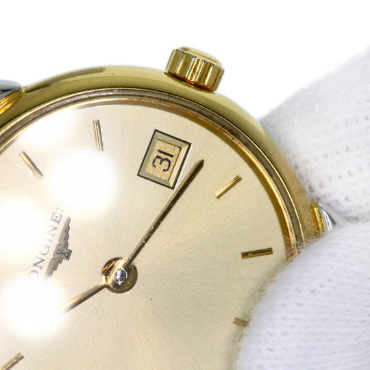LONGINES Watches Quartz L5.132.3 Stainless Steel , SSxGP gold Grand classic gold dial Women Used Authentic